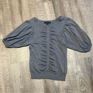 Charcoal Cable Knit Top